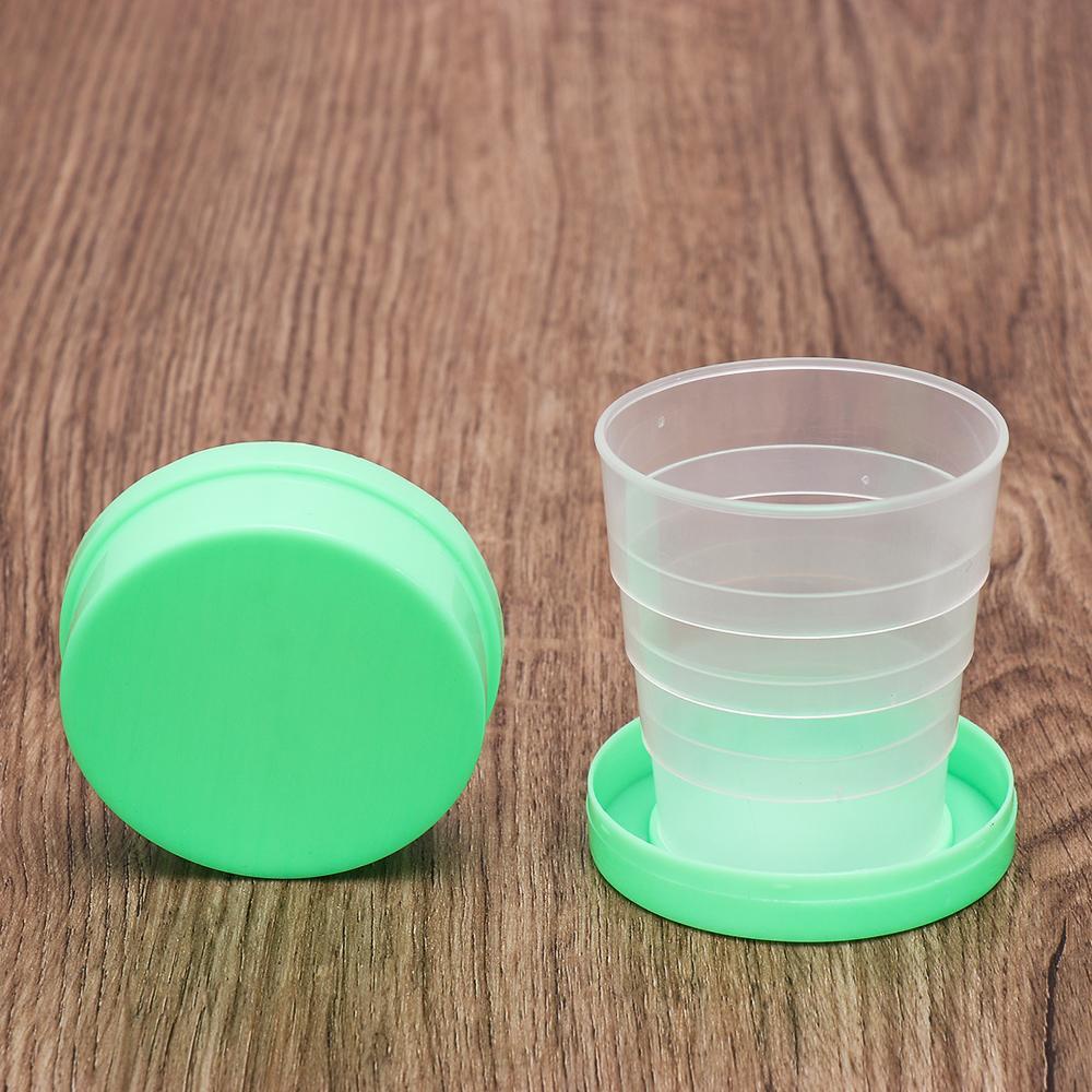 Solighter Collapsible Plastic Cup Camping Portable Olahraga &amp; Outdoors Dapur &amp; Makan Minum Mug