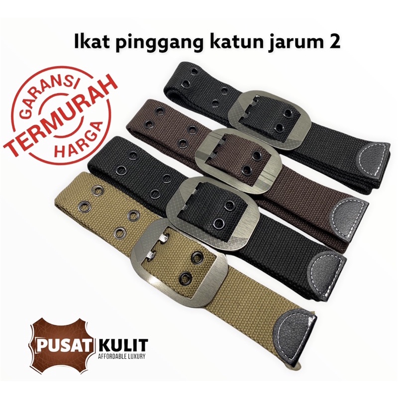 IKAT PINGGANG PRIA KAIN MODEL JARUM 2 IKAT PINGGANG KATUN JARUM SABUK KAIN JARUM 2 SABUK MURAH KAIN