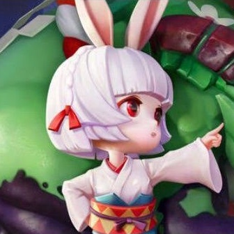 FULLSET YAMAUSAGI ONMYOJI COSPLAY (INC. WIG + KOSTUM)