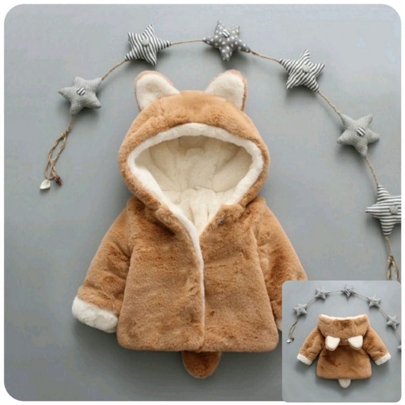 Jaket bayi jaket tebal anak/ hoodie coat/ baby mantel hangat/ jaket LYME JK8