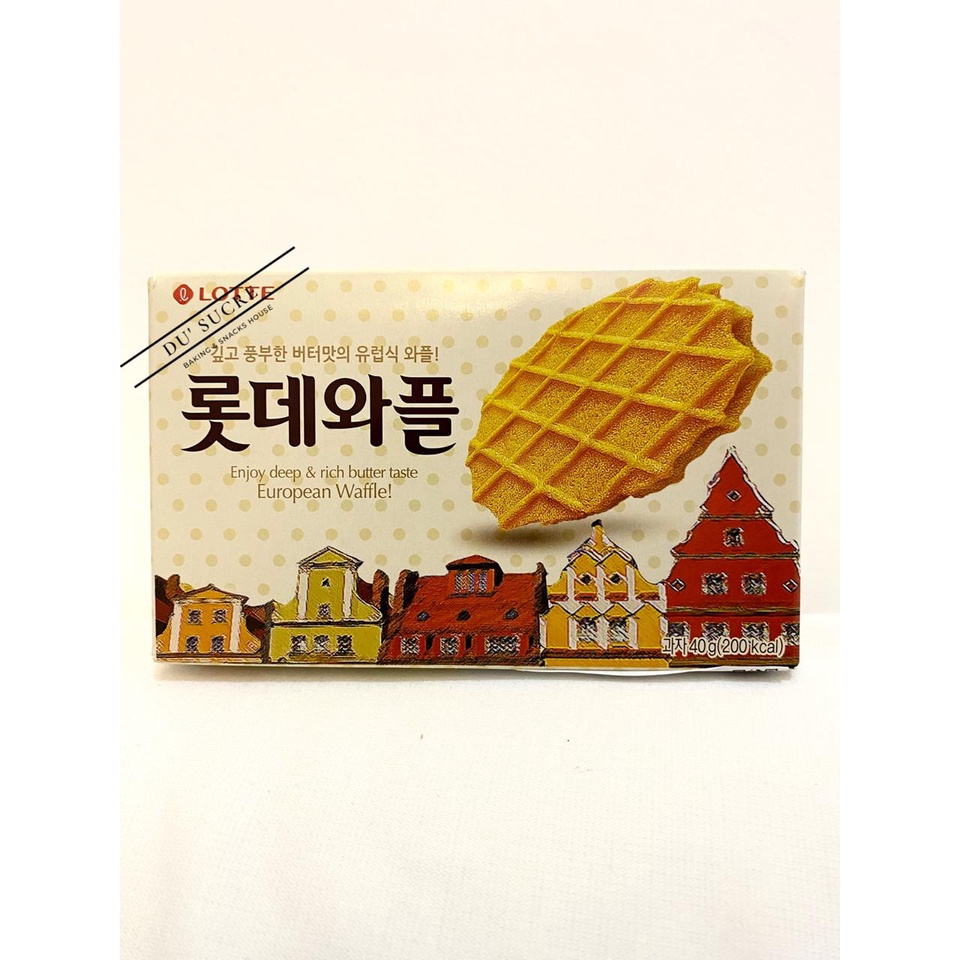 

Lotte Wafer Rasa Vanilla Made in Korea - Wafle Waffles