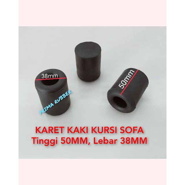 KARET KAKI SOFA 38MM x 50MM, LEBAR 38MM TINGGI 50MM