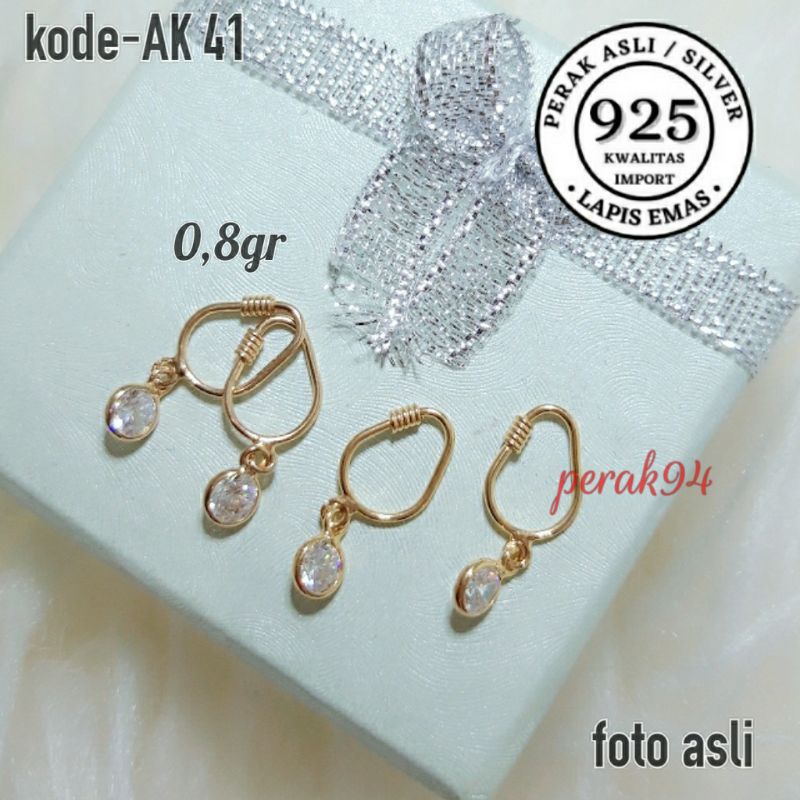 ANTING KENIP BAYI ATAU ANAK EMAS ANTING BULAT ANAK BAYI ANTING GOLD AK41