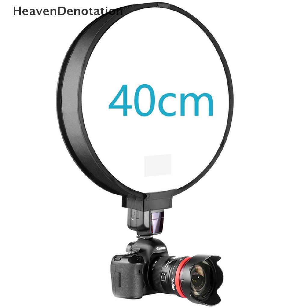 [HeavenDenotation] 40cm Universal Mini Portable Softbox Diffuser for Flash Speedlite Speedlight