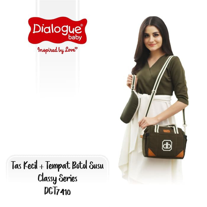 Dialogue DGT 7410 Baby Tas Bayi Kecil Bonus Tempat Botol Susu Classy Series