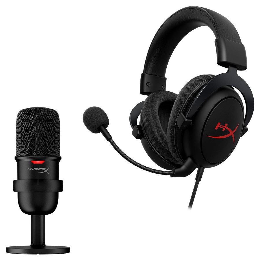 HyperX Streamer Starter Pack Cloud Core Headset &amp; Solocast Microphone