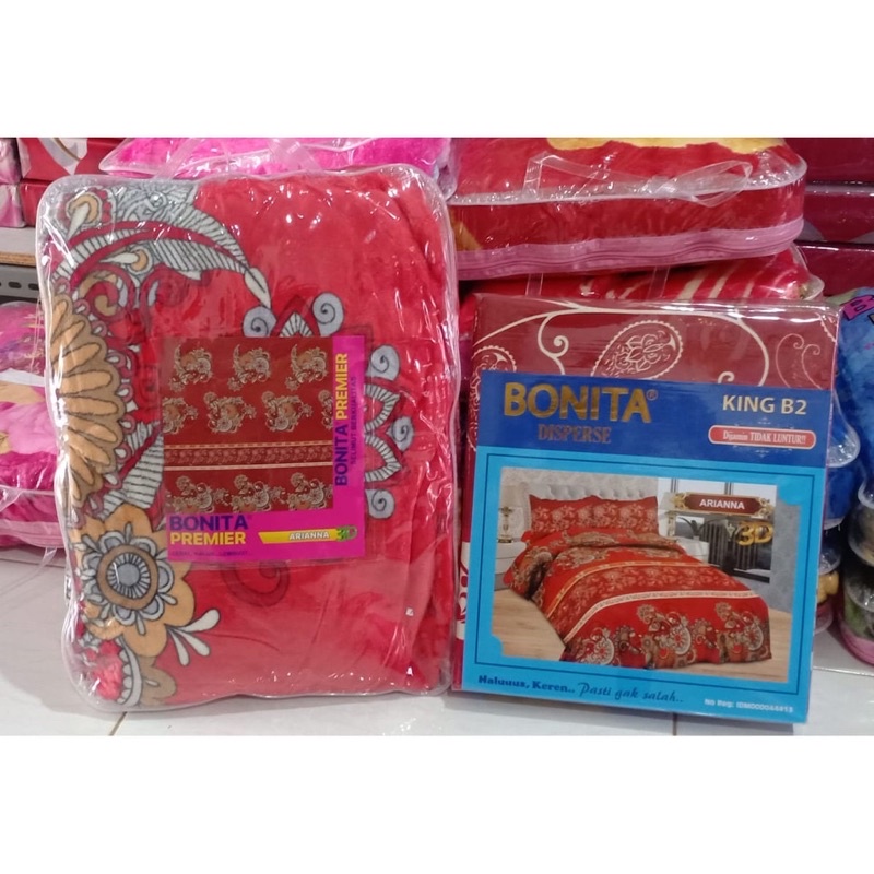 (BISA COD) SPREI DAN SELIMUT BONITA SEMOTIF