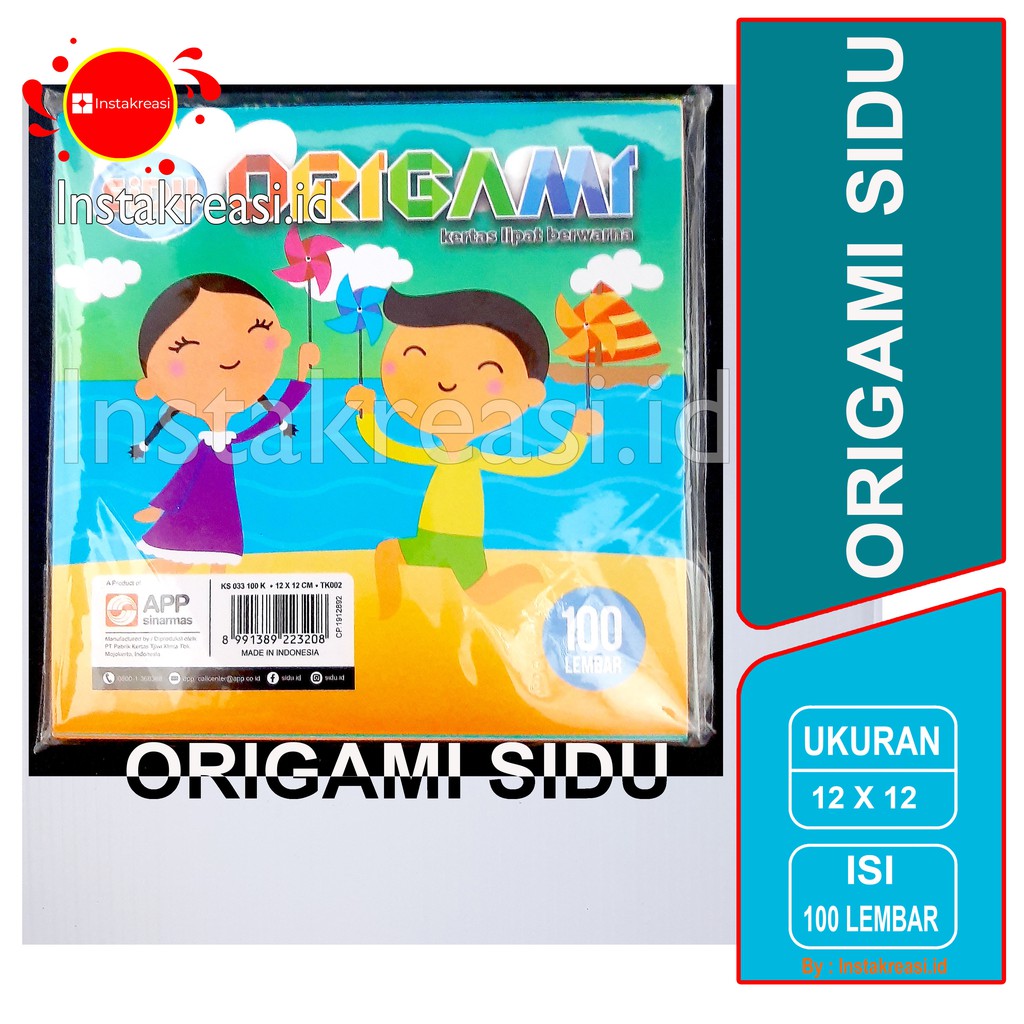 

Origami Sidu Kecil 12 x 12 cm 100 lembar