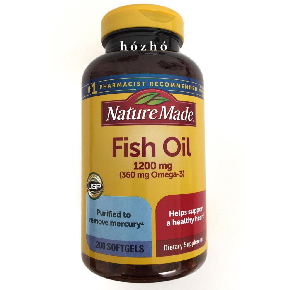 nature made fish oil 1200mg omega 3 200 softgels healthy heart immune