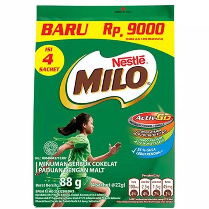 

Milo Active Go 4 x 22gr