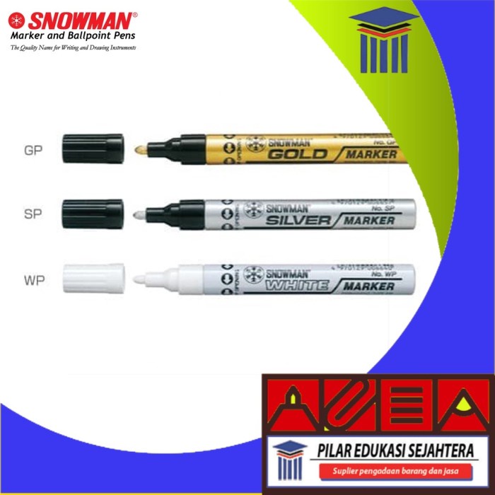 

SPIDOL SNOWMAN GOLD / SILVER / WHITE BESAR MURAH