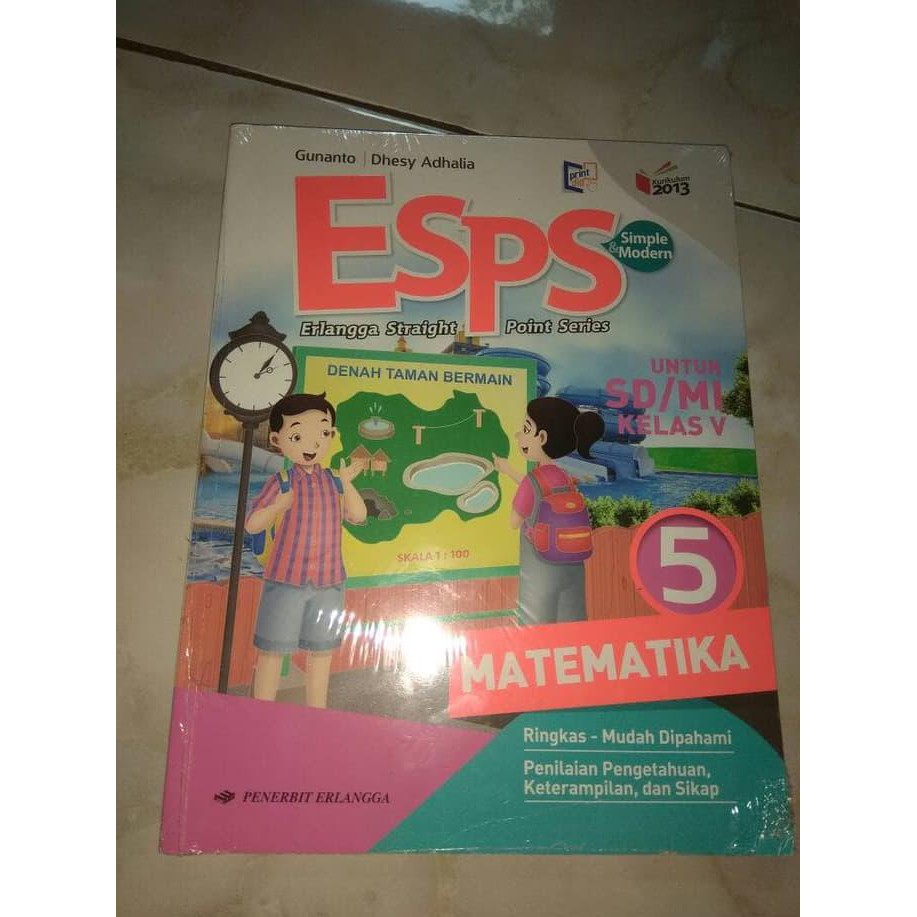BEST SELLER ESPS MATEMATIKA KELAS 5 SD PENERBIT ERLANGGA KURIKULUM 2013 TERJAMIN