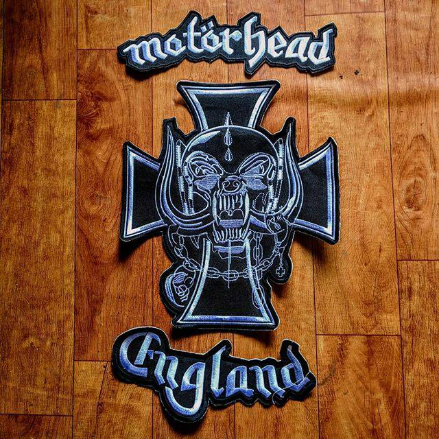 Back patch bordir Motorhead emblem salib