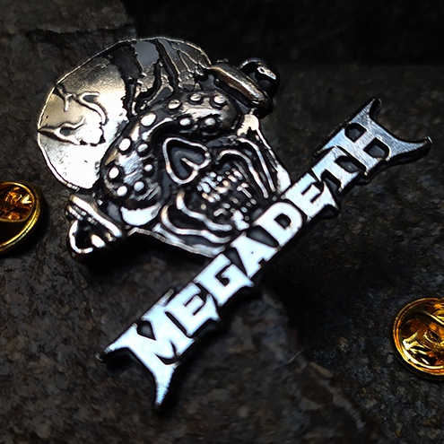 Metal Badge Emblem Enamel Pin Accessories Band Megadeth