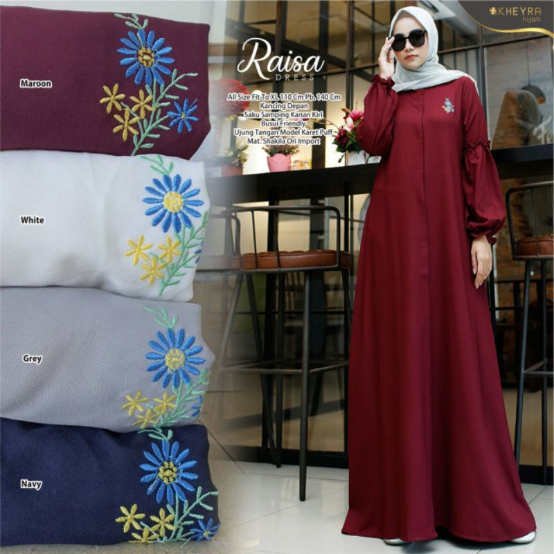 RAISA DRESS Busui ORI KHEYRA | Dress Shakila import