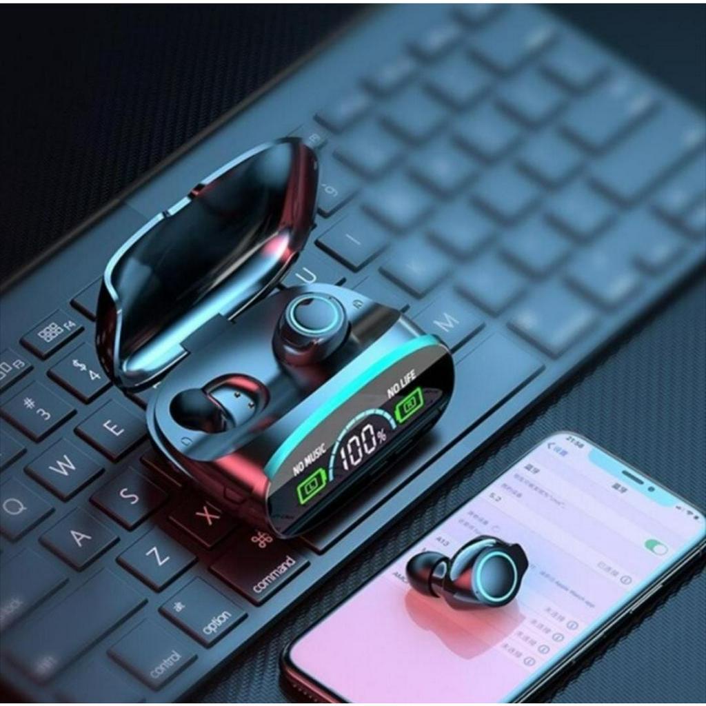 TWS M38 BLUETOOTH EARPHONE WIRELESS HEADSET LED POWER DISPLAY TOUCH