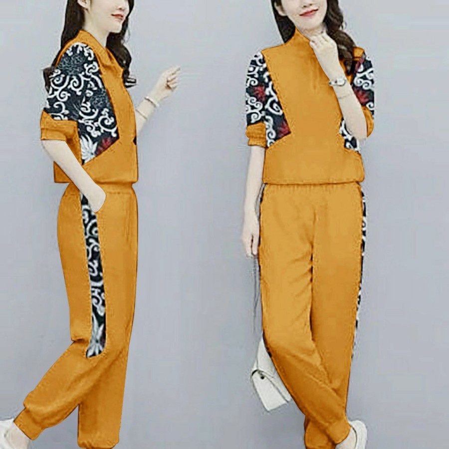 Setelan Baju Olahraga Wanita Style Korean / Oneset Olahraga Terbaru / Baju Olahraga / Outfit Casual