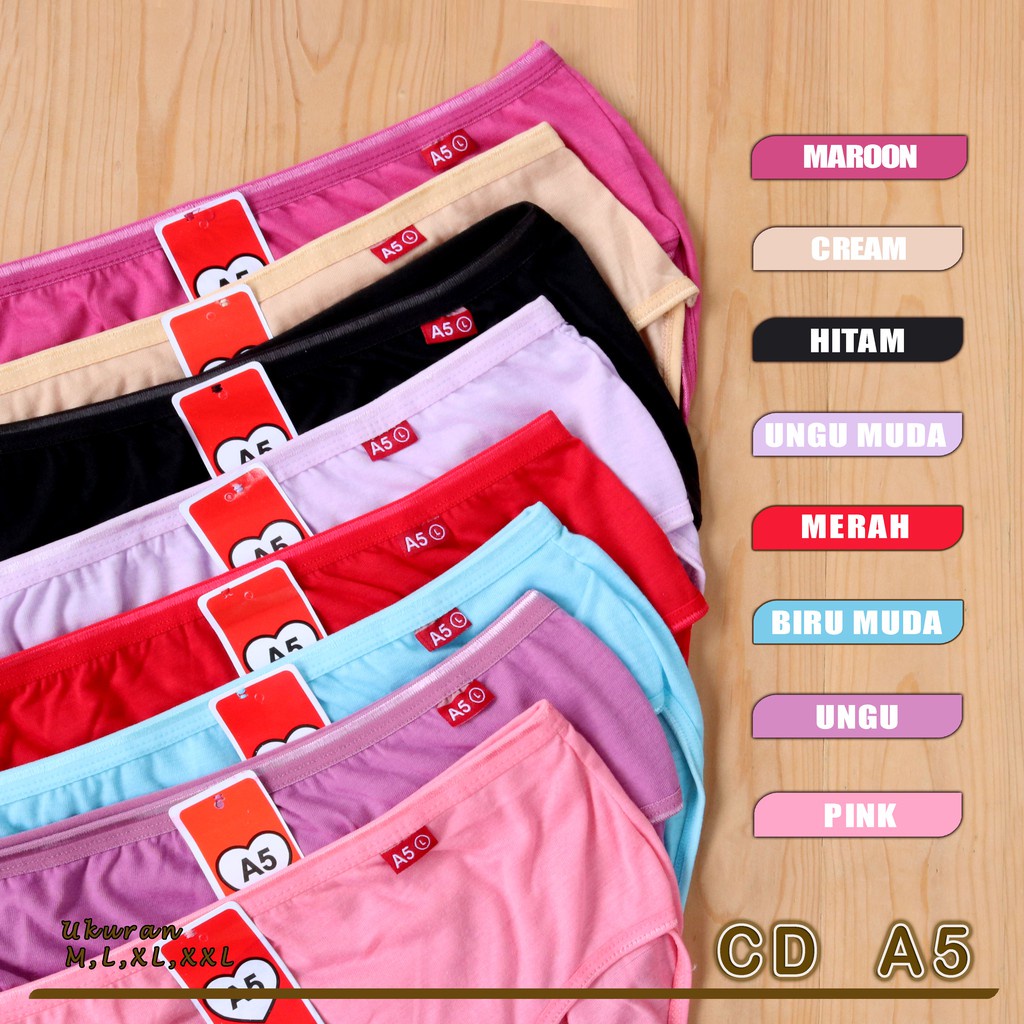 UNDERWARE WANITA CELANA DALAM WANITA CD WANITA BAHAN ADEM BISA COD