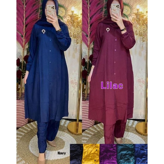 set tunik premium polos