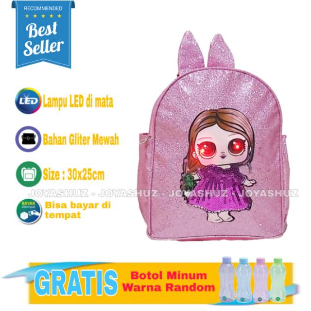 Tas Ransel Anak Perempuan Karakter / Tas Sekolah Anak SD / Tas Sekolah Anak TK - Joyashuz