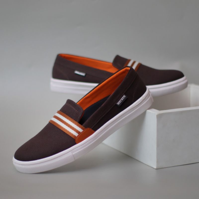 Xshoesbdg x Kante Sepatu Slip On Pria Casual Formal Slop Kanvas Santai Kerja Kuliah