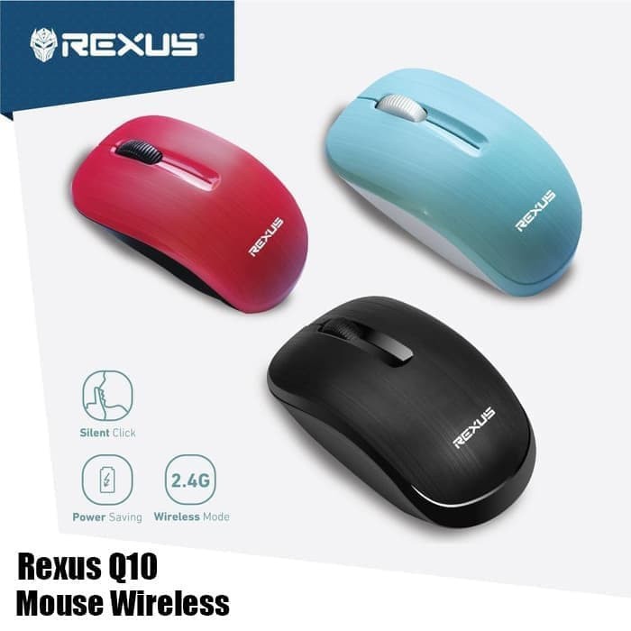 Mouse Rexus Q10 Office Wireless - Silent Click Mouse Nano USB