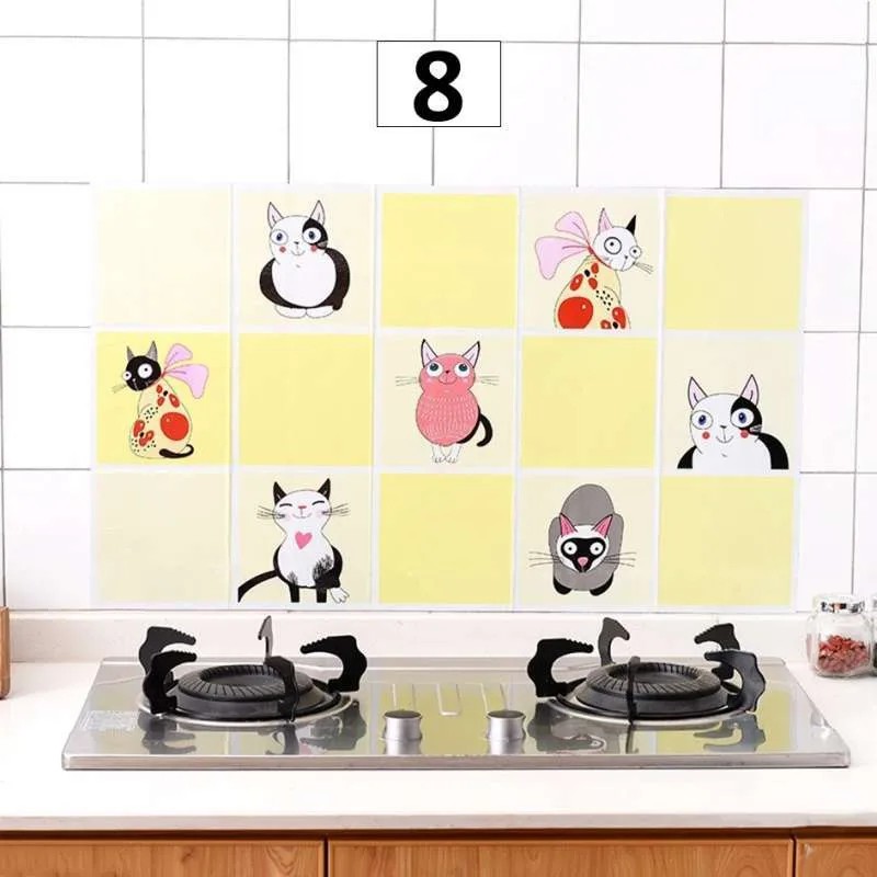 [DEASHOP] STICKER DINDING DAPUR ANTI MINYAK MUDAH DIBERSIHKAN / STIKER WALLPAPER DEKOR DAPUR