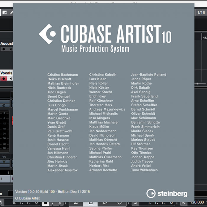 Steinberg Cubase Artist 10 Mac OSX Lisensi Full Selamanya (FLASHDISK)