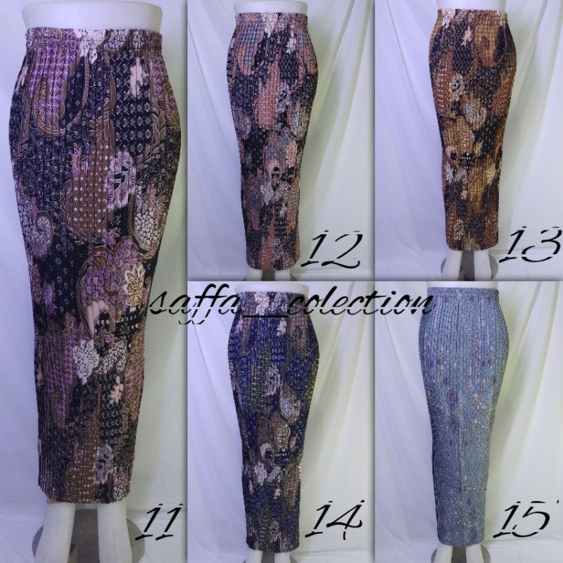 rok prisket batik/bawahan kebaya/rok batik prada/rok batik