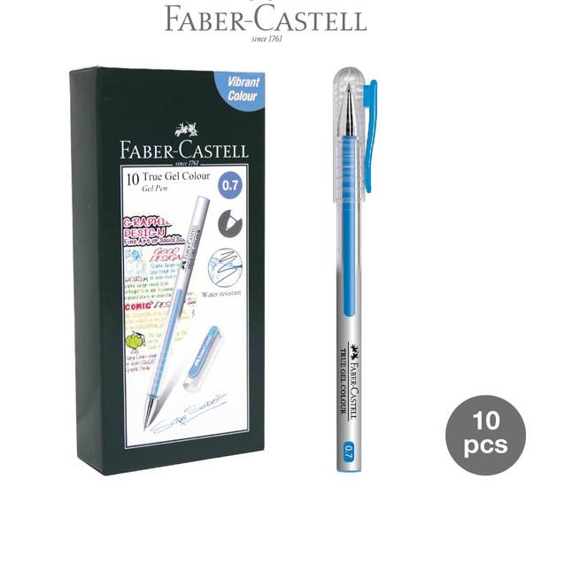 

♣ Faber-Castell True Gel Pen -- Light Blue Ink 0.7 mm ➨