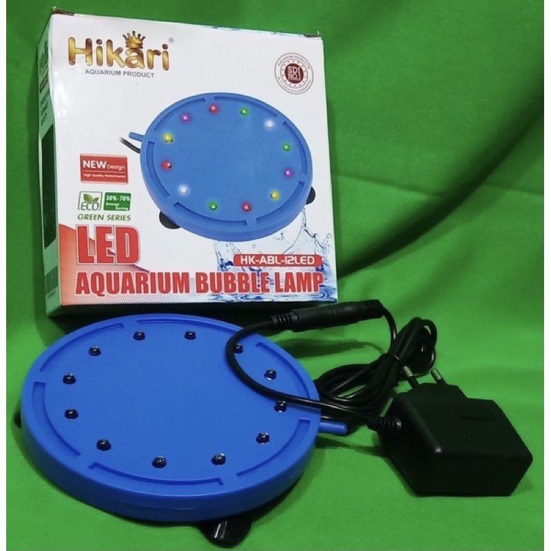 HK ABL 12 LED Air stone airstone bubble lamp lampu gelembung udara aerasi aquarium