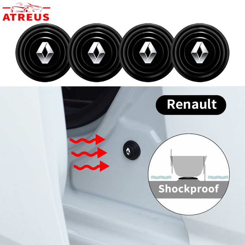 4/8/12 Pcs Bagasi Pad Pintu Shock Stiker Universal Absorber Buffer Bantal Peredam Suara Untuk Renault Clio Megane 2 Sandero Kwid Logan Scenic