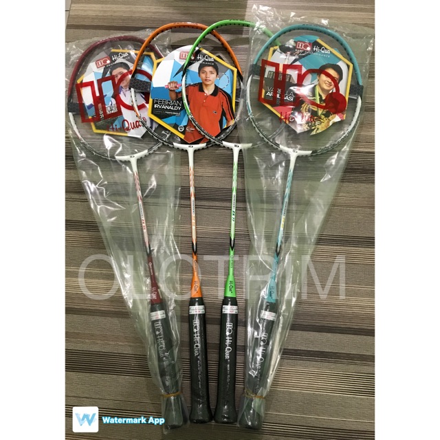 Raket Badminton Hi-Qua HQ Fighter ZX 55 66 77 88 Bonus Senar Grip