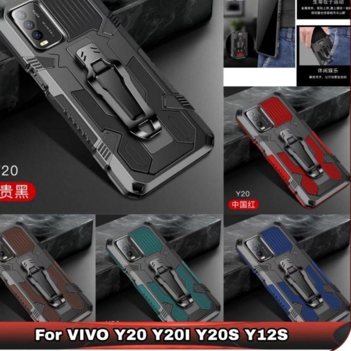 ✾ Soft Case Belt Clip VIVO Y20 Y20i - Y20S - Y12S - Y51- Y51A -Y51S - Y53S 2020 Case Robot Belt Clip Standing Cover Aromor Case Hp ◙