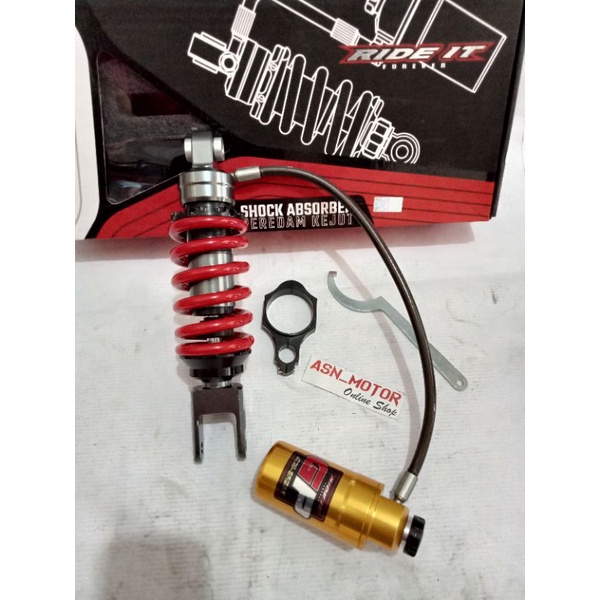 Monoshock TABUNG PISAH Fleksibel Ride it GP103 dan GP 104 Triple klik Vixion New Old R 15 Xabre