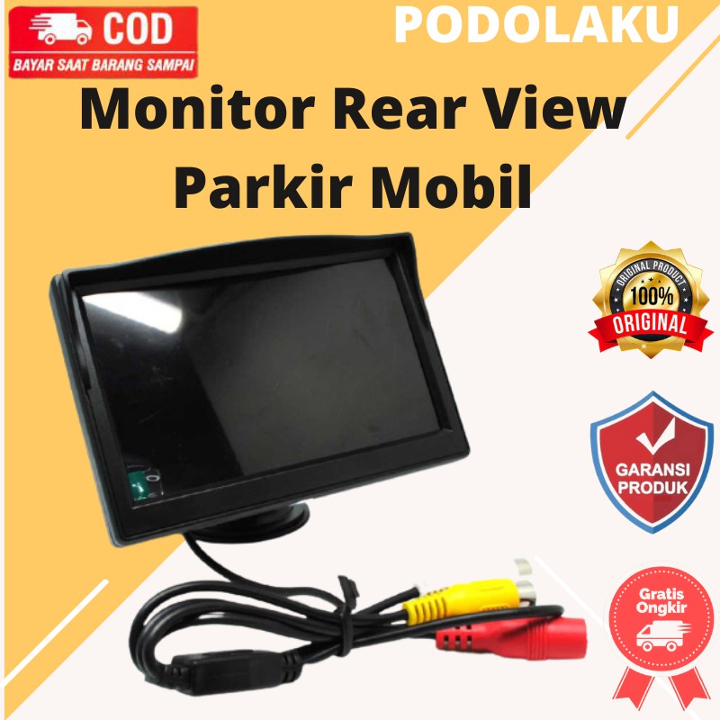 Monitor Rear View Parkir Mobil /Tracking    parabola TFT LCD