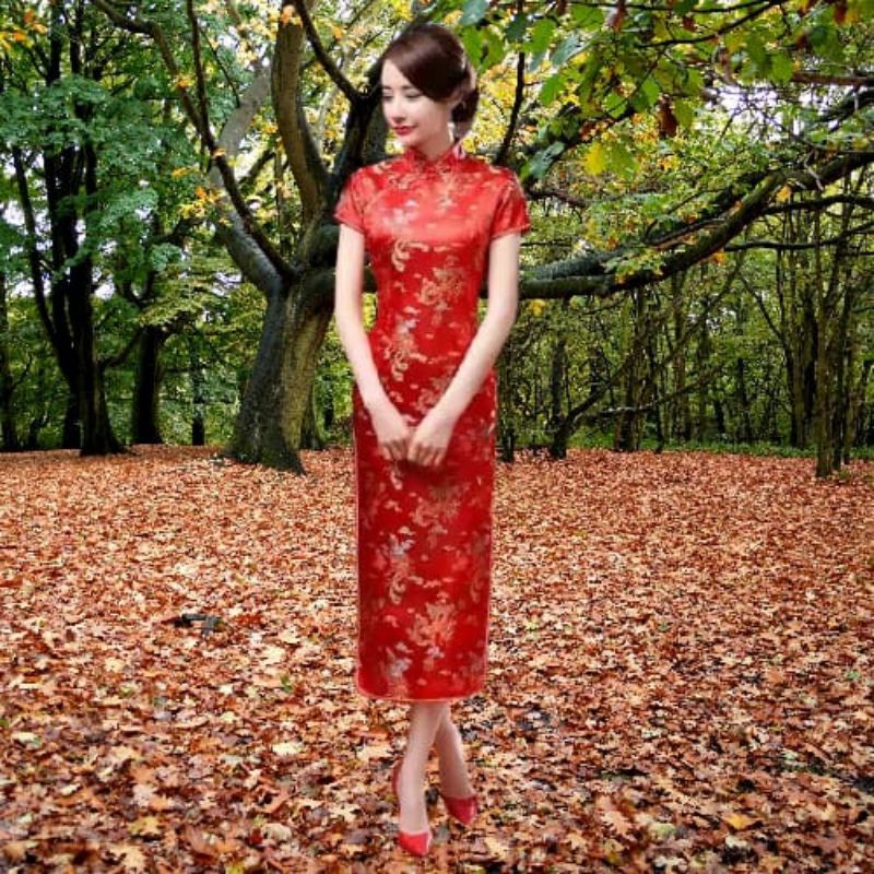 NEW UPDATE Qipao Long Dress Dragon Phoenix Limited Edition