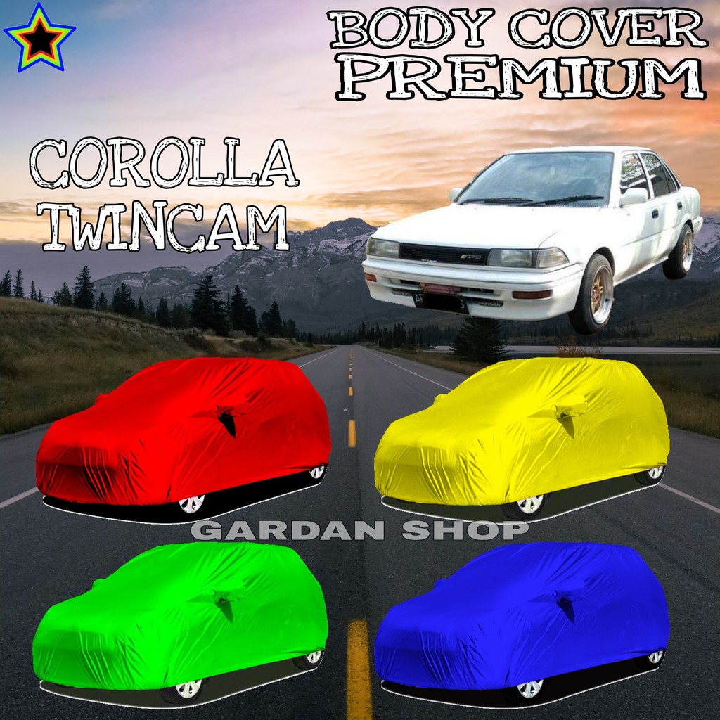 Sarung Mobil COROLLA TWINCAM Polos WARNA Body Cover Corolla PREMIUM