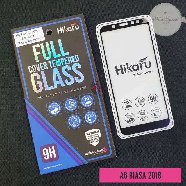 Anti Gores Samsung A6 Plus Full Cover Tempered Glass Hikaru