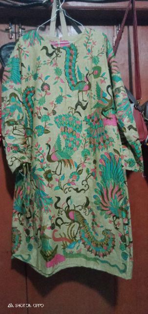 Batik Wanita Tunic Kenogo Baju Cewek Kerja Batik Dress Perempuan Alkhalis
