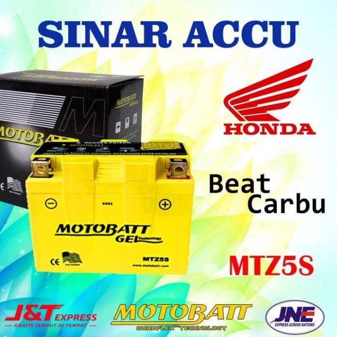VIRAL  aki motor honda beat karbu motobatt mtz5s aki kering