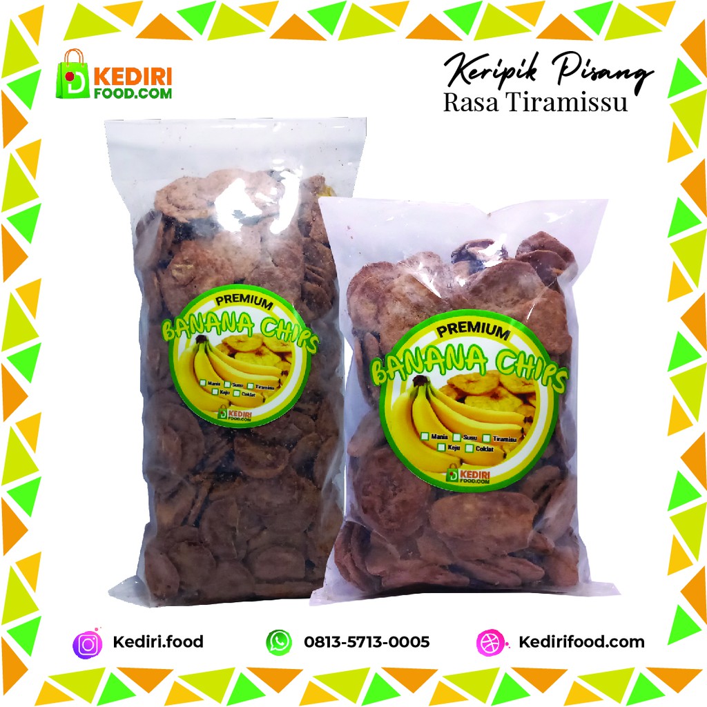 

Banana Chips | Keripik Pisang Aneka Rasa Tiramitsu Jajanan dan Camilan Sehat Kediri