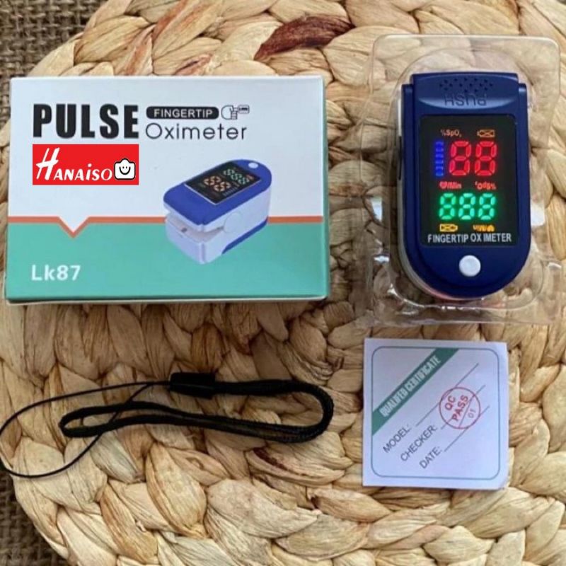 Termurah MEDAN HANAISO OXYMETER LK89 LK87 LK88 OKSIMETER OXIMETER FINGERTIP PULSE Alat Ukur Oksigen Pengukur SpO2