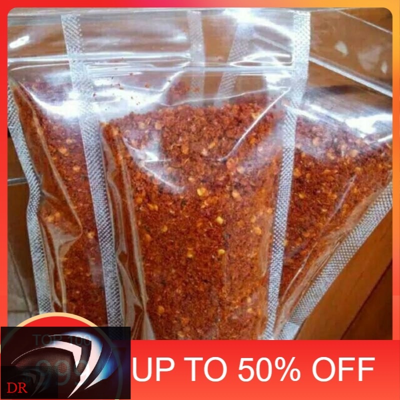 

Cabe bubuk kasar original dan daun jeruk 100gr - bumbu seblak - basi Aci - bakso cuanki