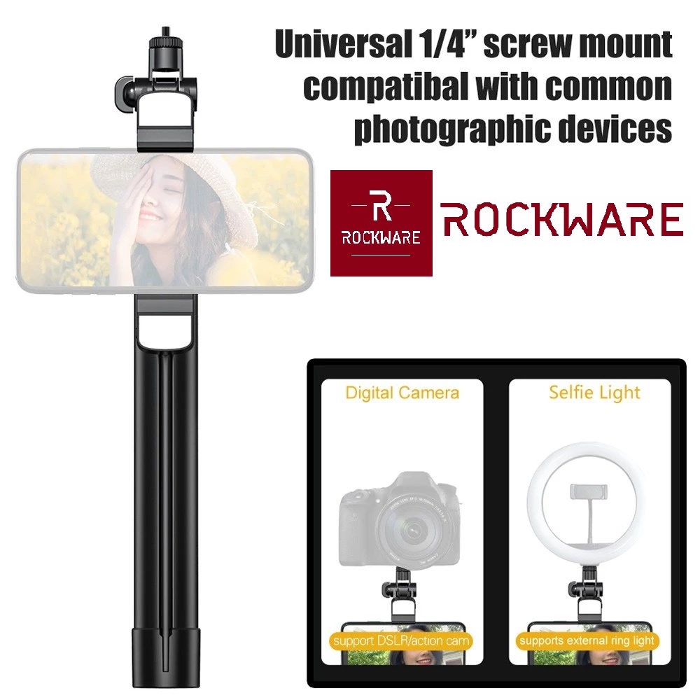 ROCKWARE RW-K30 - Hand-held Stabilizer - Tripod Tongsis Selfie Light