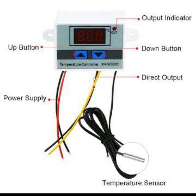 Grab Medan Termostat Digital Temperature Control W3001 AC 220v Pengatur Suhu Mesin Tetas Telur