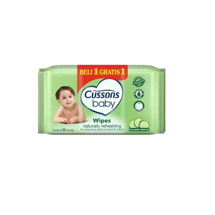 Tissue basah cussons baby, tissue basah cussons BELI 1 GRATIS 1, tissue basah