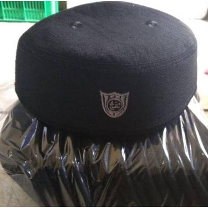 Ecer - Peci Kopiah Malaysia Asli Import Thailand Hitam Logo Silver