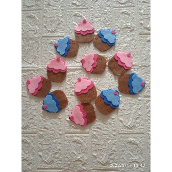 

amplop flanel cup cake