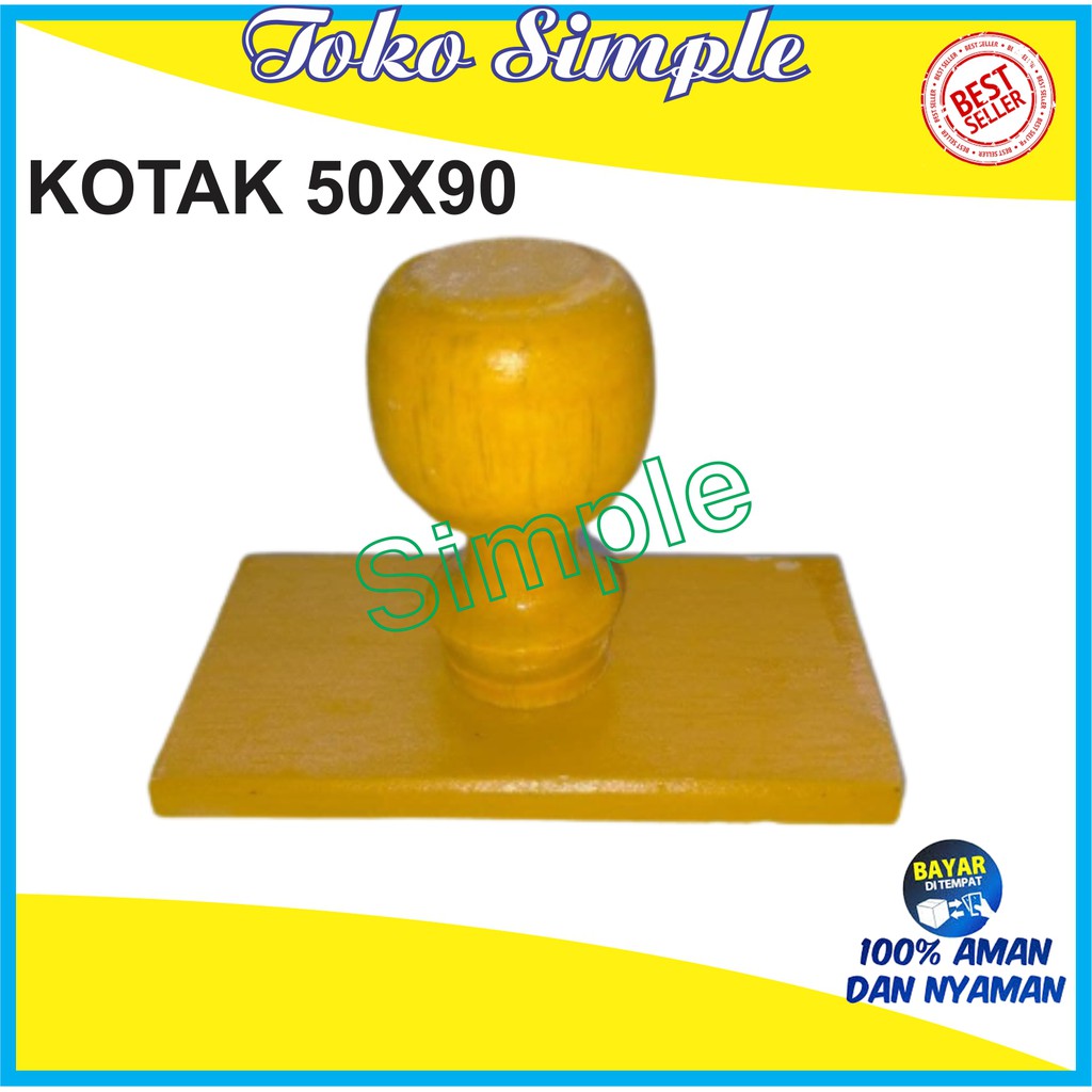 

GAGANG STEMPEL KAYU KOTAK UKURAN 50X90 / GAGANG KAYU JUMBO
